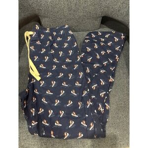 Vineyard Vines Men's Size S Surf Santa Pajama Pants Navy Blue Cotton Spandex‎